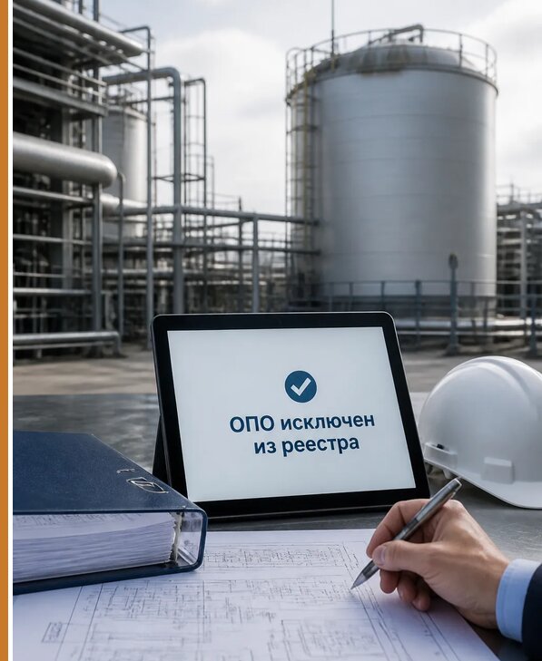 Исключение ОПО из госреестра в Петергофе от 31383 р. | Авеста ОТиПБ